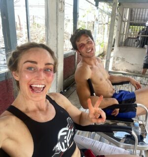 Caity Lotz Instagram - Making movies is really fun. Feeling pretty lucky to be working with such a great team.