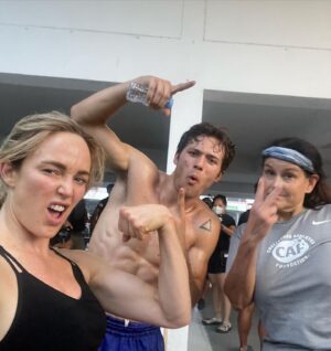 Caity Lotz Instagram - Making movies is really fun. Feeling pretty lucky to be working with such a great team.