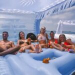 Caity Lotz Instagram - Did we travel to Colombia with a 65 pound inflatable daybed? Yes yes we did @funboy 💦 and then we just had a nice relaxing time laying out in the boat 💀🤣