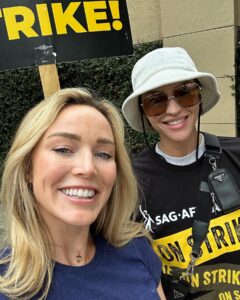 Caity Lotz Instagram - Such a huge congratulations to the WGA for standing their ground and getting a fair deal. SAG goes back to the table next week and hopefully does the same! #sagaftrastrong