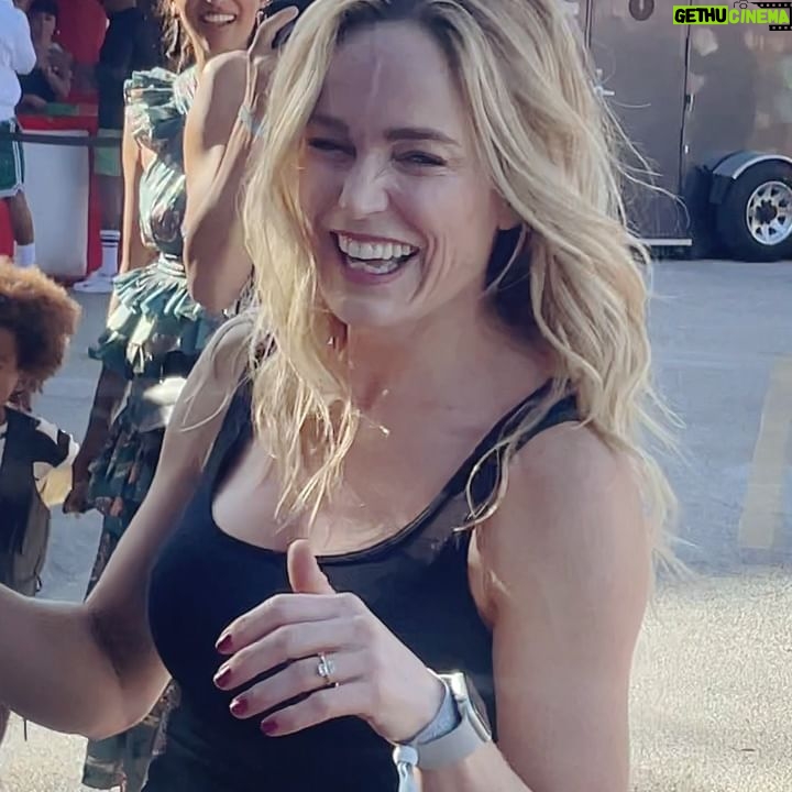 Caity Lotz - 154K Likes - I love games! 🎡 first time axe throwing, but really this ninja catch game got me fired up 🤣 i need this in my backyard