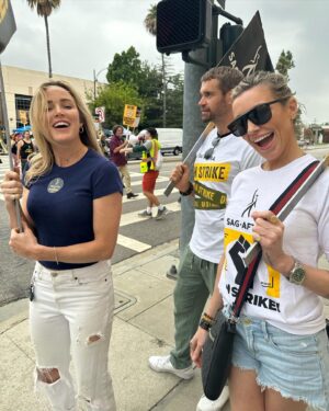 Caity Lotz Instagram - Such a huge congratulations to the WGA for standing their ground and getting a fair deal. SAG goes back to the table next week and hopefully does the same! #sagaftrastrong
