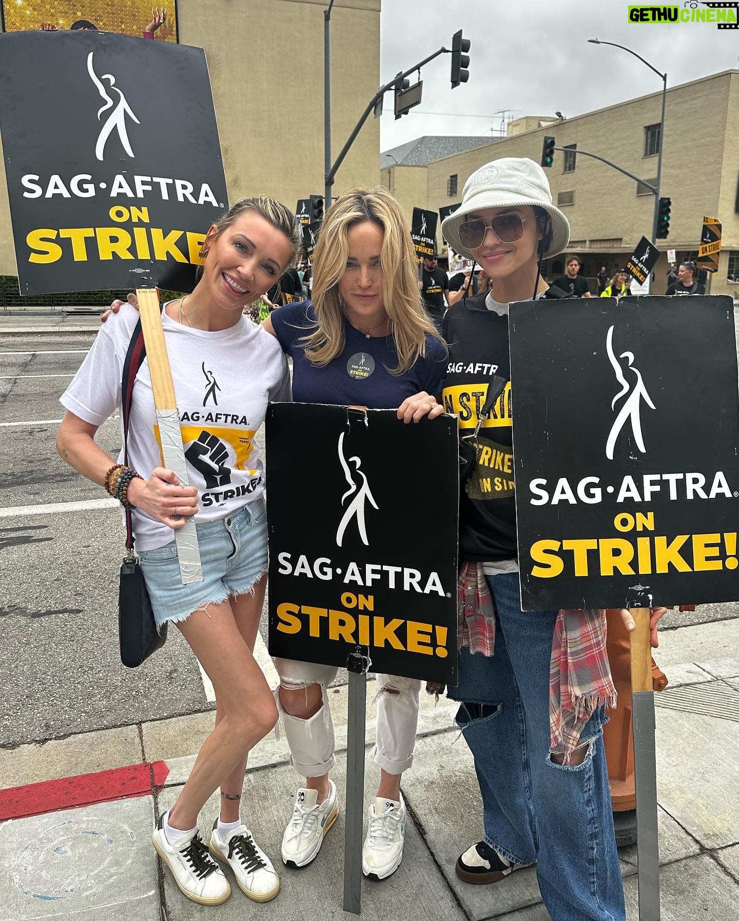 Caity Lotz - 128.8K Likes - Such a huge congratulations to the WGA for standing their ground and getting a fair deal. SAG goes back to the table next week and hopefully does the same! #sagaftrastrong