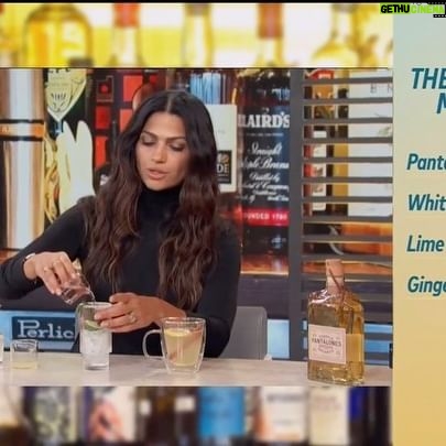Camila Alves Instagram - Always so fun to be @accesshollywood You all made me flush on National Television!!!ππ @mariolopez @kithoover you Two are a JOY AND FLAT OUT AWESOME!! We talked @pantalonestequila , family, relationship and made cocktails together!! A little clip here! And ao many are asking me where to Find Pantalones?!? You can order on website or Total Wines!! Santa Pants recipe below !!! Santa Pants 4 oz hot/warm water 2 oz Pantalones Organic Reposado tequila 1 oz fresh squeezed lemon juice .5 oz Agave (add more for taste) .5 oz Cointreau For garnish: cinnamon stick, lemon wheel, star anise Combine hot water, tequila, agave and cointreau into glass mug, stir. Garnish with cinnamon stick, lemon wheel and star anise.