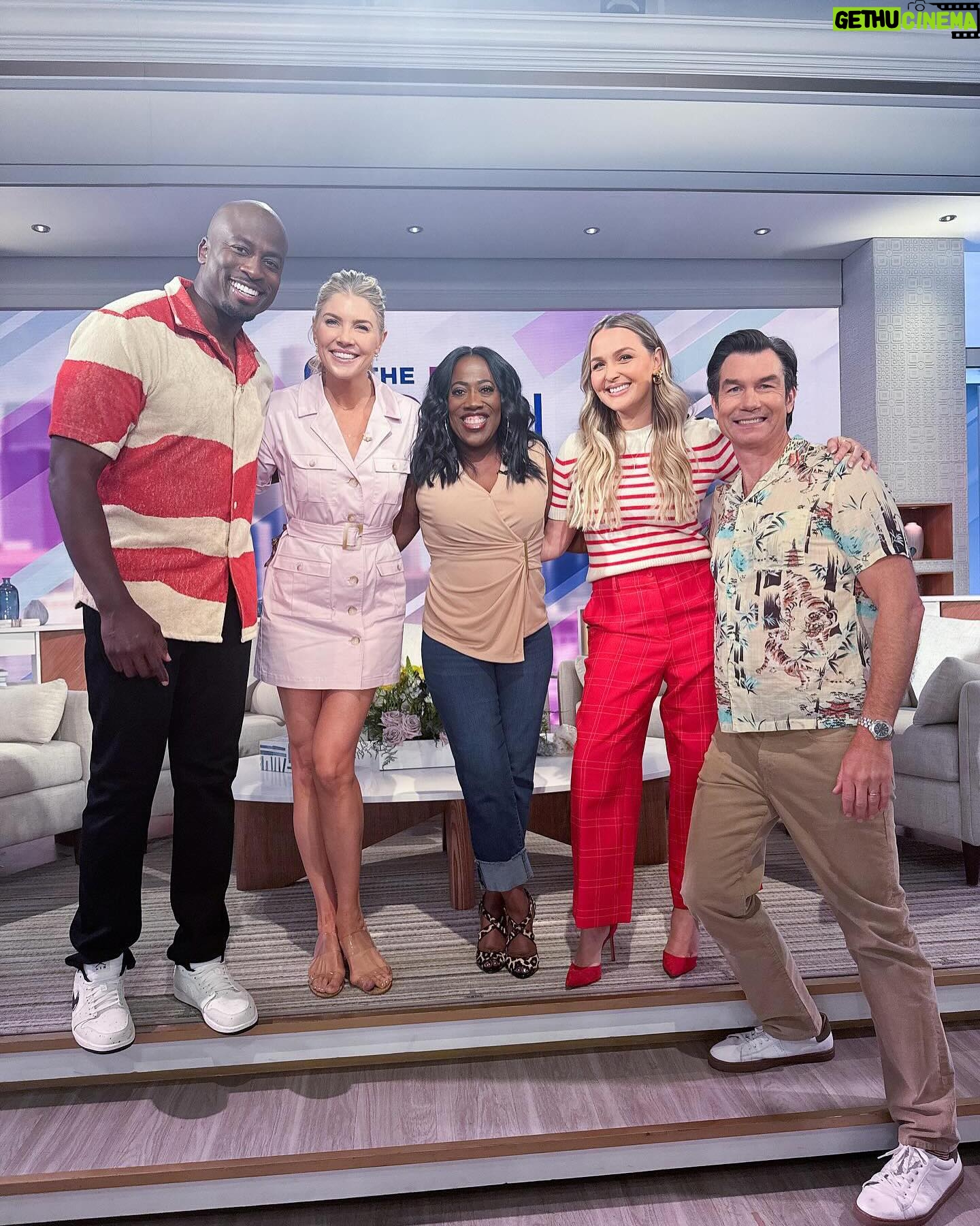 Camilla Luddington Instagram - My co-hosting dreams came true!!!! And I got to do it beside these gorgeous, supportive people. Also.. I interviewed the forever π of RHONJ !!! @teresagiudice Thank you @thetalkcbs for having meeeeee!!! π€©