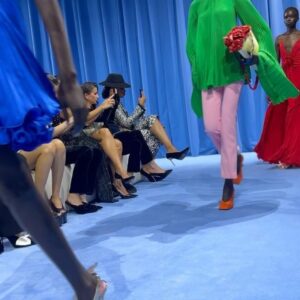 Camille Razat Instagram - Bravo @olivier_rousteing @balmain what an unexpected, unbelievably beautiful show 💙🤍♥️