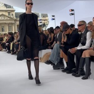 Camille Razat Instagram - Congratulations @matthewmwilliams for this @givenchy show.  One word : elegant 🖤