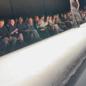 Camille Razat Instagram - Thanks @mm6maisonmargiela for having me 🖤I loved every look. Now, I wanna change my whole wardrobe and only wear this collection. Confortable, edgy, well cut.