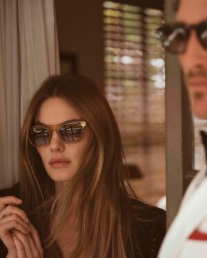 Camille Rowe Instagram - This one night at Chateau …⁠
⁠
@OliverPeoples and @Brunellocucinelli_brand Spring 2023 now available.⁠
⁠
Photographer / Director: @dennisleupold⁠
Talent: @fingermonkey, @ollieedwards2⁠
Music: “Lost Without” @shaneguerrette⁠
DP: @rfmotion⁠
Hair: @owengould⁠
Makeup: @tobimakeup⁠
Production: @photobombproduction, @johnny_pascucci