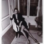 Camille Rowe Instagram - Merci @ysl @anthonyvaccarello 🖤