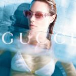 Camille Rowe Instagram - GUCCI LIDO 🩵🐠💕 Photographer: Anthony Seklaoui Artistic Director: Riccardo Zanola Director: Marcell Rev Stylist: Alastair McKimm Makeup artist: Thomas De Kluvyer Hair stylist: Shay Ashual Set Designer: Victoria Salmoni #GucciLido