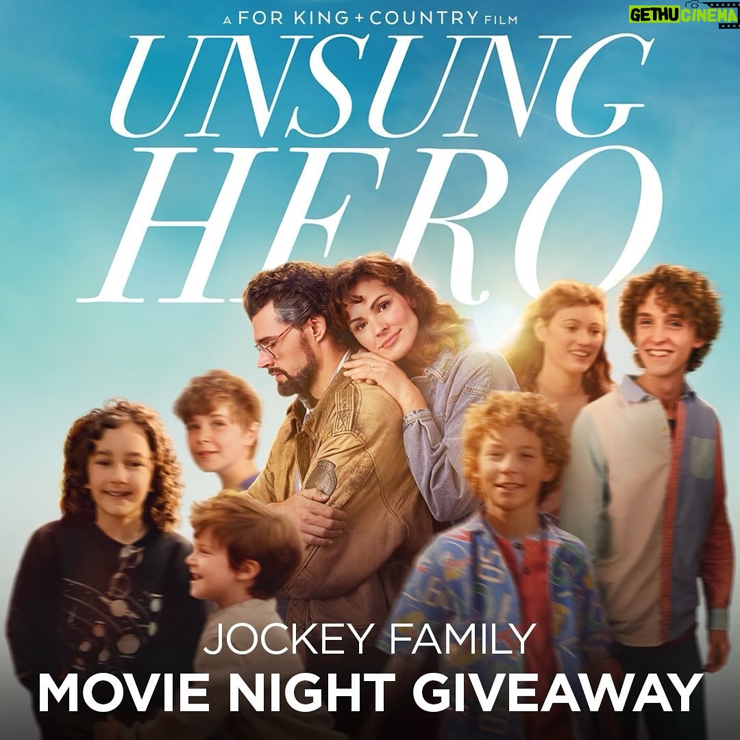 Candace Cameron-Bure Instagram - ๐ฌ ๐ฟWeโre back with another movie ticket giveaway! ๐๏ธ ๐ฟโฏFollow the instructions below and enter promo code JOCKEY to claim up to four FREE tickets to see UNSUNG HERO, a story of a family banding together, turning adversity into adventure. ๐งโ๐งโ๐งโ๐ง Please note that limited ticket quantities are available so they will be on a first come, first served basis. โ #FamilyValues #CelebrateFamily #MothersDay #FamilyIsEverything #FamilyMovieNight โ โ๏ธ Download the Atom Tickets app or go to atomtickets.comโ โ๏ธ Log in or create an account to redeem the code (You must have an account to use the discount code)โ โ๏ธ Choose a show time between 5/2/24-5/15/24 and add up to 4 tickets โ โ๏ธ At checkout enter code JOCKEY for your free ticket offer while supplies last ๐