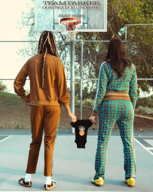 Candace Parker Instagram - Parker starting 5 loading! Mama and Mommy are switching from man-2-man to zone defense this spring! After four years in the game we are focused on building our roster. We know this rookie will add to our depth chart and contribute versatility to our team. The rookie will join our current roster consisting of a shooter, point forward, rebounder, and little Tikes rim attacker! The team as a whole struggles with clock management and a little bit on the defensive end. We are hoping the young buck will play their role, bring iQ, hustle, length, athleticism and passion to this team. There will be competition at the toddler position, but we will see how training camp plays out. We are super excited for this draft and Team Parker cannot wait to welcome this new star to our team. We love you already! #4YearsDown #ItsOurAnniversary #EveryOtherYearWeAnnounceABaby #LetsMakeThisAThing 🤪😂 #LadyBug 🐞 #3 #2024Draft #classof2042