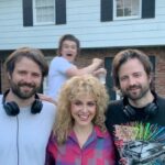 Cara Buono Instagram - #tbt to getting photobombed by Joe and Millie #strangerthings #joekeery #milliebobbybrown #setlife #instagood #photooftheday #photobomb #ilovemyjob #karenwheeler #80s #80shair #perm