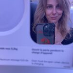 Cara Buono Instagram - Mirror plane selfies #flying #travel #selfie #airfrance #worktrip