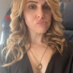 Cara Buono Instagram – Plane selfies with curls

#flying #selfie #goodhairday