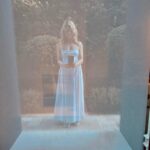 Cara Buono Instagram - Mirror and window selfies on Mallorca. And thank you @casetify for this @strangerthingstv phone case. It’s really cute and durable. I drop my phone at least 3x a week. #selfie #summer #mallorca #travel ##whitedress #lightpost #strangerthings #phonecase #klutzy