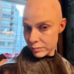 Cara Buono Instagram - Back posting! There were so many things I didn’t get to posting. This is something different for me that I worked on. With my wonderful costar @mrchrisparnell. When @thelaurakoski shaved my head ;) Amazing work ❤️ Laura! #hairtransformation #instagood #setlife #ilovemyjob
