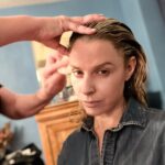 Cara Buono Instagram - Back posting! There were so many things I didn’t get to posting. This is something different for me that I worked on. With my wonderful costar @mrchrisparnell. When @thelaurakoski shaved my head ;) Amazing work ❤️ Laura! #hairtransformation #instagood #setlife #ilovemyjob