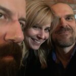 Cara Buono Instagram – #fbf to table read thru shenanigans. I think you guys were trying to scare me? I can’t believe that was 2020! 
@dkharbour 
@brettgelman 

#strangerthings #shenanigans #behindthescenes
