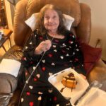Cara Cunningham Instagram - Mamaw’s loving her favorite Outback cheesecake & flowers 🌸 Happy Mothers Day to my best friend & the woman who raised me & taught me unconditional love. I love you to the moon & back Mamaw. ❤️