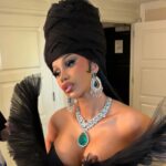 Cardi B Instagram - Dress @windowsen Jewelry @kamyenjewellery Stylist @kollincarter Hair @tokyostylez MUA @erika_lapearl_mua Nails @cocamichelle