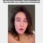 Carice van Houten Instagram – GOT star Carice van Houten ( @leavecaricealone ) : There’s still people out there that didn’t say a single word on this genocide

#caricevanhouten #gameofthrones #Netherlands #amsterdam