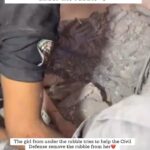 Carice van Houten Instagram - The girl from under the rubble tries to help the Civil Defense remove the rubble from her 🥺💔