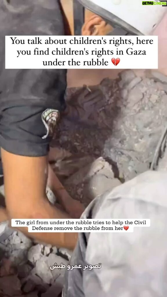 Carice van Houten Instagram - The girl from under the rubble tries to help the Civil Defense remove the rubble from her 🥺💔