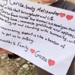 Carice van Houten Instagram – This is Susan, @bahaa_sawalhi ‘s niece. She sent me this message this morning and it made me cry.
Let’s all try to show up and be a beacon of hope as much as we can and keep showing we care. Aside from donating we need to keep pushing for an immediate permanent ceasefire. This is our human family. ❤️