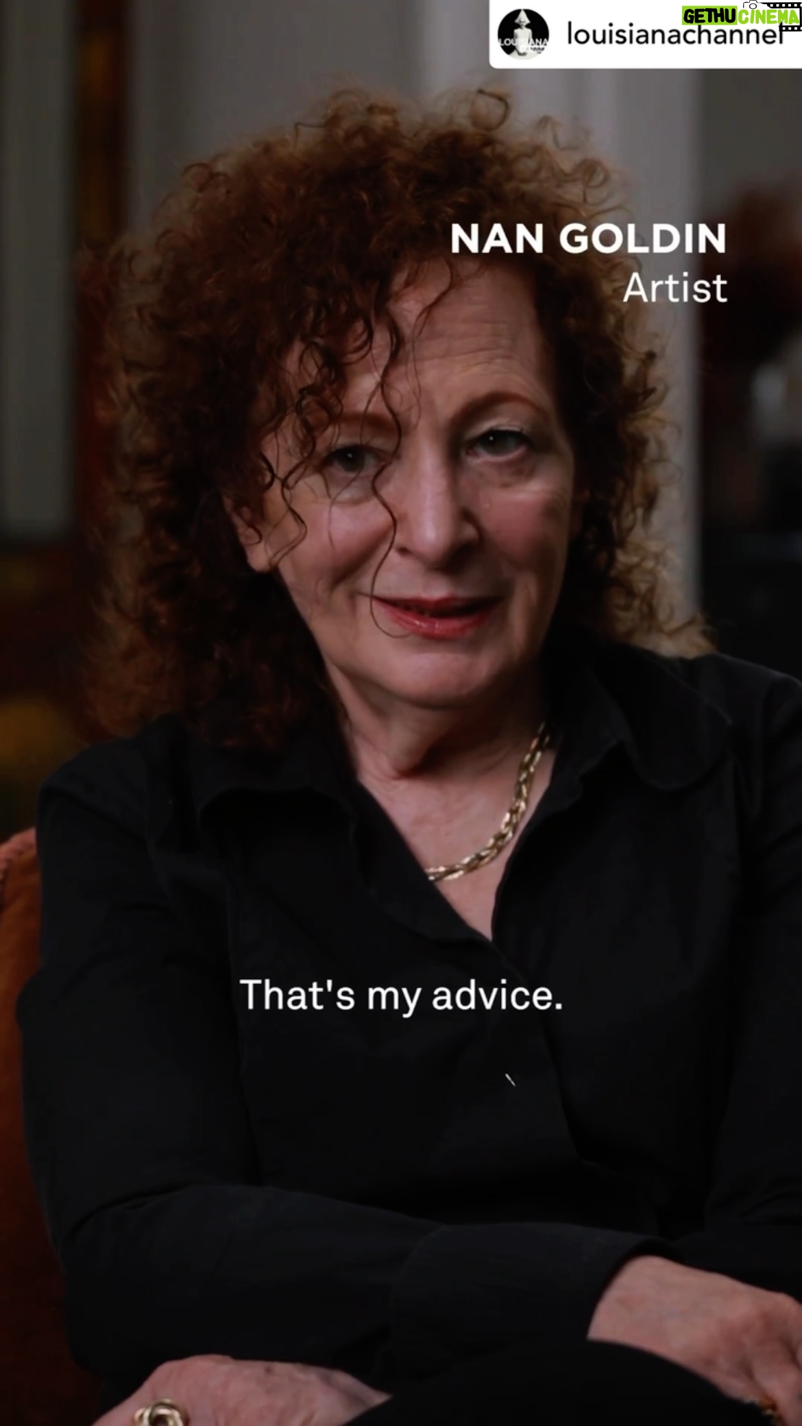 Carice van Houten Instagram - Nan Goldin. @louisianachannel