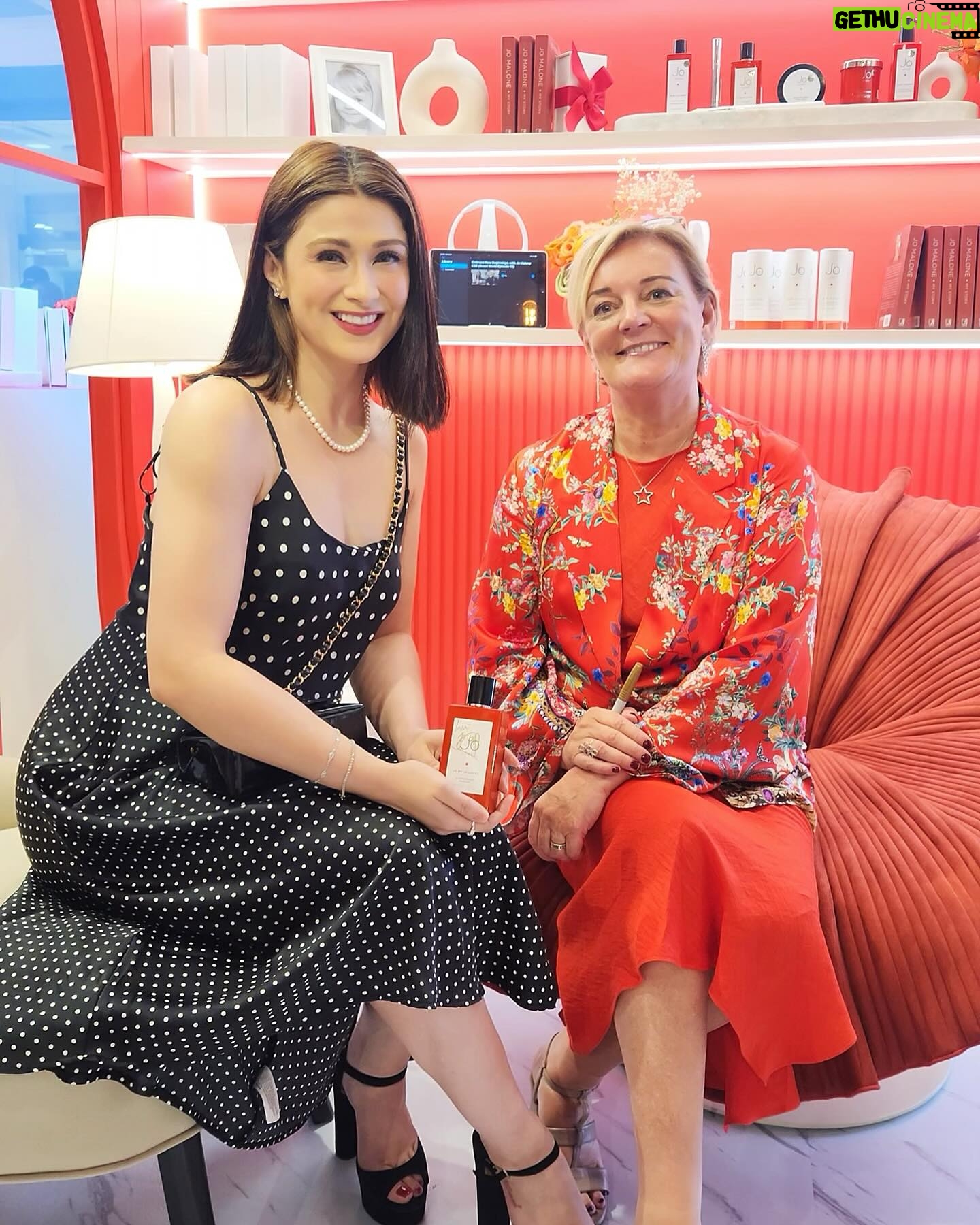 Carla Abellana Instagram - An afternoon with THE Jo Malone CBE herself. π Sharing exquisite creations, signature @jolovesofficial scents, new techniques and inspiring life stories at the only Jo Loves boutique in the Philippines. π§‘ #JoLovesPH
