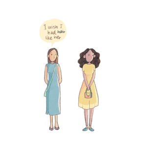 Carla Abellana Instagram - I also wish it didn’t have to be a requirement for us celebrities to be thin. 🙏🏻🥺

Reposted from @makeitmini_comics 

I wish we could compare ourselves less and love ourselves more 😌♥️

We live in a world where new insecurities are constantly implanted in people’s minds( especially women) making them feel that they’re less beautiful or just not enough according to the society standards!

I see women hating their bodies or parts of it because they do not match some fake ads and commercials that are made to instigate this very feeling in them😣

We all are a part of this and have felt this sometimes in our life, but the fact is that this is a never ending race! 
And the more we feed our minds this kind of information, the deeper we get into the trap and the lesser grateful we become for this absolutely wonderful, magical and simply awesome human body god has blessed us with 🙁