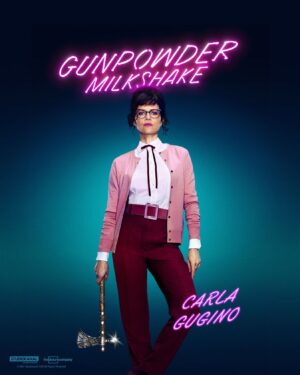 Carla Gugino Instagram - Meet Madeleine. She’s a librarian. She’s going to make a little noise. GUNPOWDER MILKSHAKE a @studiocanal production will be in cinemas internationally this summer.  Also on Netflix in USA/Canada/Nordics July 14  #GunpowderMilkshake @gunpowdermilkshake