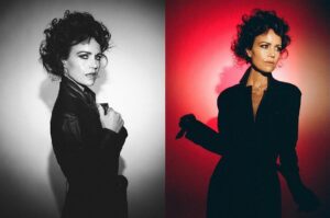 Carla Gugino Instagram - 🖤🤍♥️ 📸 
•
‼️ @carlagugino for the digital cover story of @abookof ‼️

styling by @catpope22 @theonly.agency
hair by @frankiefoye @imajartists using @oribe
makeup by @lenakoro @traceymattinglyagency using @narsissist
photo assistants @sarahgardner_studio & @hmhenry
interview by @claraseelykatz
editor-in-chief @graphicsmetropolis 
#ABOOKOF #CarlaGugino #35mm