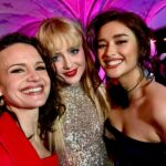Carla Gugino Instagram - Thank you to all of you who came out in the rain to travel back to the 80s with us in a darkened movie theater for this wild bonkers love story. Very special to all be together last night as it made its way into the world (officially it’ll be all of yours on February 9th!) Penned by the one and only #DiabloCody, directed by our zen leader @zeldawilliams and brought to life by @kathrynnewton @colesprouse @lizasoberano and more with full on commitment to the wonderful madness that is @lisafrankensteinfilm 💥🎥💥 ⚡️ Thanks to @ermahnospina @highheelprncess @saratess and @roland_mouret for glam ❤️ and #sebastiangutierrez for always effortlessly snapping the best pics 📸