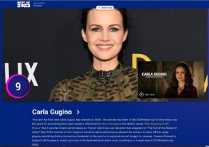 Carla Gugino Instagram - Thanks to all of you who watched (some more than once 🙌🏼) #thefallofthehouseofusher Thrilled that Verna 🐦‍⬛ and this wild Poe-inspired tale resonated with you and flattered to be in the @imdb #topstarsof2023 #bestof2023
