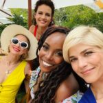 Carla Gugino Instagram - A joy to see these beautiful and fierce ladies yesterday and celebrate @thirteenlune This day was a clear reflection of what @nyakio and this group of inspired beauty creators have set out to do. Inclusivity in Beauty. Here’s to coming together to see and celebrate each other’s unique expressions of beauty, inside and out! 🌺♥️✨ 📸 @selmablair