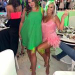 Carla Moreau Instagram - Night in Saint Tropez 🤍🎉 dress👗@nadinemerabi @anouck_aragones @darling___ds