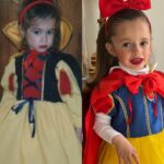 Carla Moreau Instagram – PREMIER CARNAVAL DE RUBY ♥️ ( pour ceux qui ont suivie l’histoire à gauche moi dans mon premier carnaval au même âge et Ruby à droite ) @rubyguedj