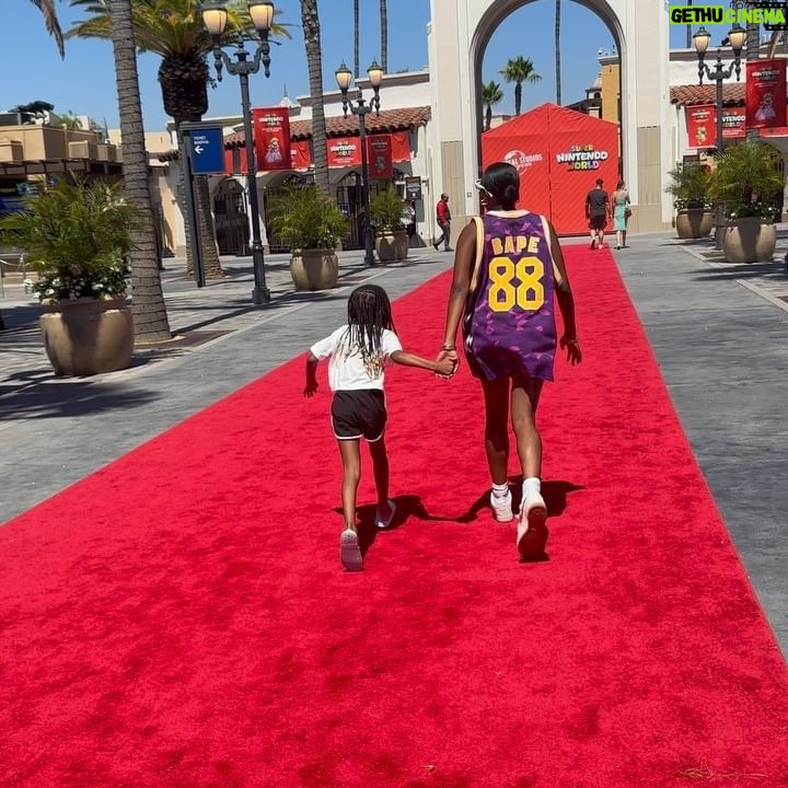 Carlacia Grant Instagram - My niece wanted to come to L.A for her 7th birthday 🥳 😘😍 Aunties day at the amusement park. Thank you to @unistudios for the tickets.