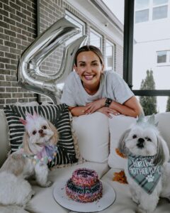 Carly Pearce Instagram - Johnny & June are 4 today!!! These 2 are truly my besties & the most unconditional lovers I’ve ever had. Here’s to living 100 years my sweets 🐶🤍🐶