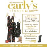 Carly Pearce Instagram - Y’all! I am so excited to announce Carly’s Closet is back for the 3rd year in a row at #CMAfest! Join me Sunday, June 9th in Music City Center and shop some of my favorite pieces from my wardrobe, with all proceeds benefitting the @cmafoundation 💛 PLUS, I’ll be doing a special acoustic performance & album signing to celebrate the release of my new album ‘hummingbird’. Admission is free & open to all! Fan club members can enter to receive designated first access, so sign up now at carlypearce.com