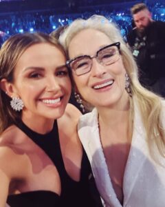 Carly Pearce Instagram - I drank enough wine to walk over to my absolute favorite actress & she made my whole #GRAMMYs weekend 🥹🤍