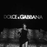 Carmel Rose Instagram - @dolcegabbana_beauty #ilpranzo launch 🐆 wearing @dolcegabbana - @saks #dgbeauty 🐾