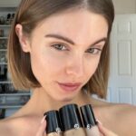 Carmel Rose Instagram - & the category is, skin 🧈 wearing @armanibeauty luminous silk collection - fluid sheer glow enhancer highlighter (10) - luminous silk foundation (3.5) - luminous silk concealer (3.75) - luminous silk glow blush (60)