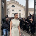 Carmel Rose Instagram - Ending my Milan fashion week with one of my favorite shows 🕊️ @philosophyofficial congratulations @lorenzo.serafini1973 on another unforgettable show 🤍