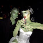 Carmel Rose Instagram - My first ever #heidiklumhalloween dressed as my own version of the bride of Frankenstein 🧟‍♀️ ft. @steevenz & the lovely work of my team @jaynevelazquez @kfx.mua @kellynovobielski