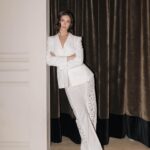 Carmel Rose Instagram - Starting off Milan fashion week with @albertaferretti 🦢 this is my third season now attending her show & each season I fall more in love with the collections. Grazie per avermi ospitato 🤍
