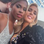 Carmen Carrera Instagram - It was a baddies link up ☺️💙☺️ So much fun! Thank you @glaad 💙💙
